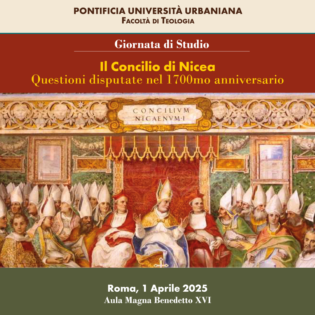 Brochure della Giornata di Studio sul Concilio di Nicea